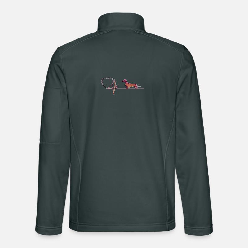 Ich liebe Dackel Unisex Softshelljacke