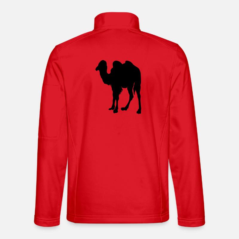 Kamel, Kamel - Unisex Softshelljacke - Rot