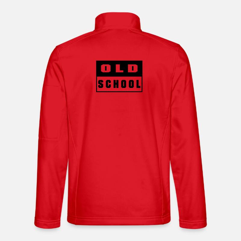 Old School - Veste en tissu softshell Unisexe - rouge