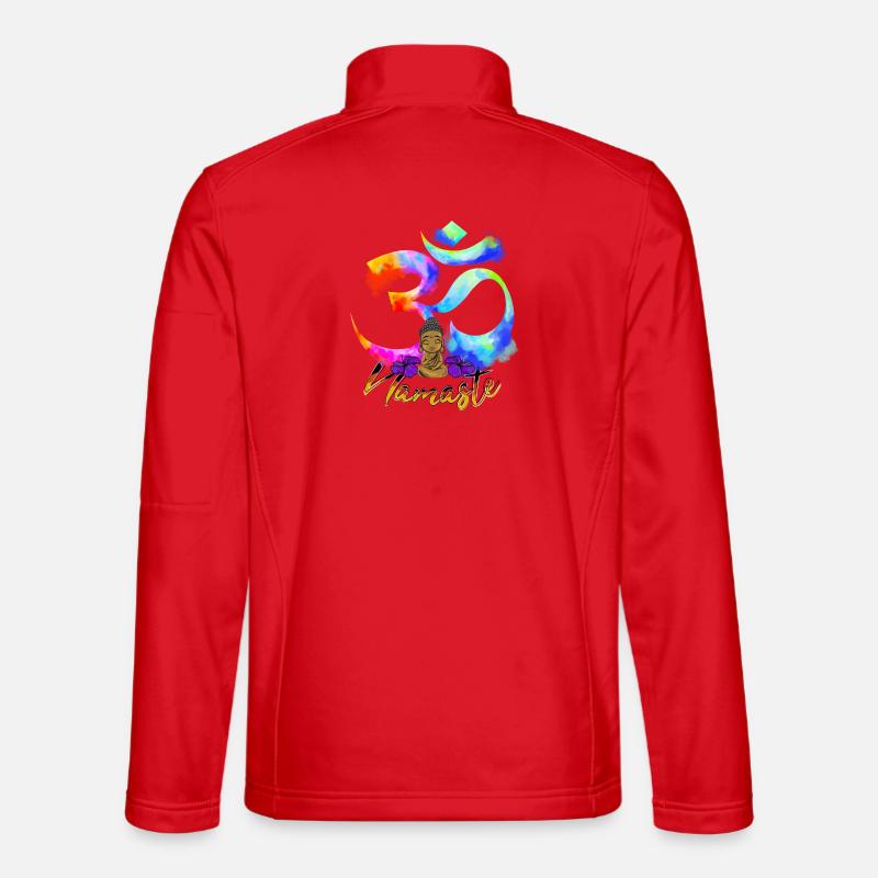 Namaste Bow Iris Buddha Unisex Softshell Jacket