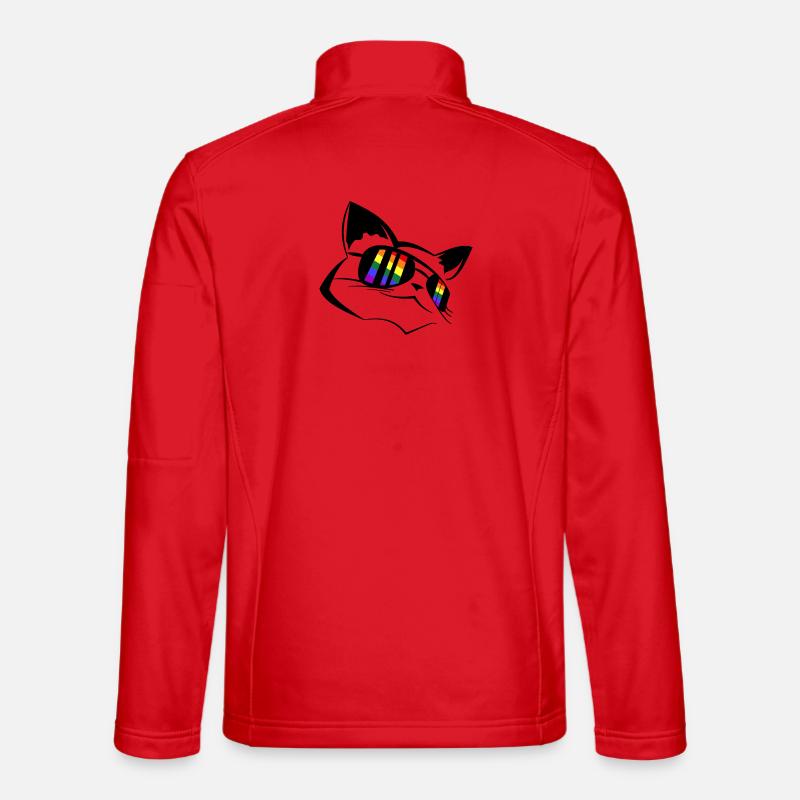 Pride Katze LGBT - Unisex Softshelljacke - Rot