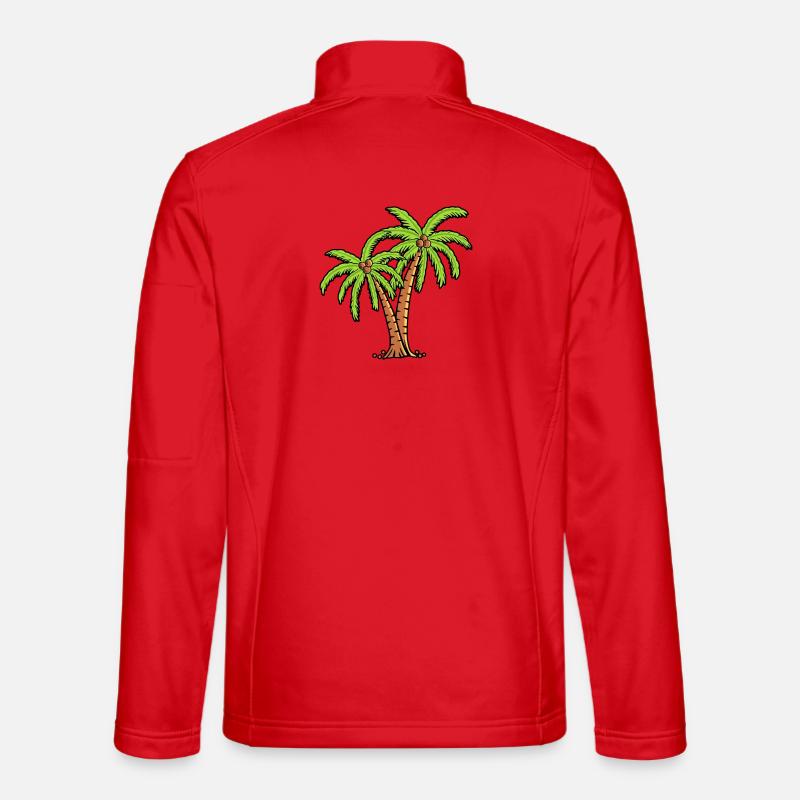 Palm trees - Unisex Softshell Jacket - red