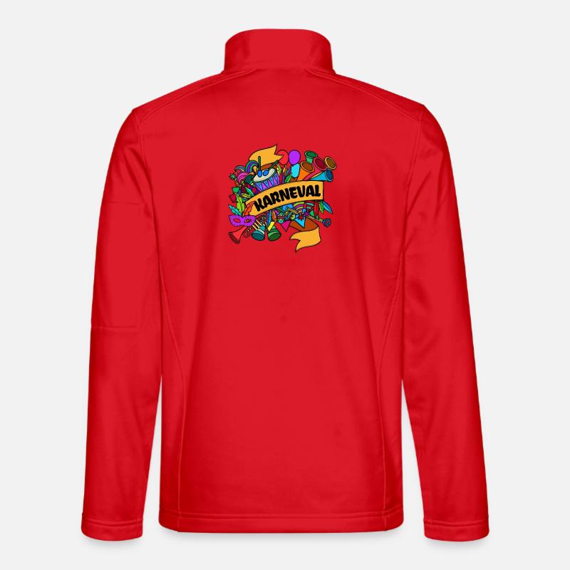 Carnaval carnaval carnaval masques Veste en tissu softshell Unisexe