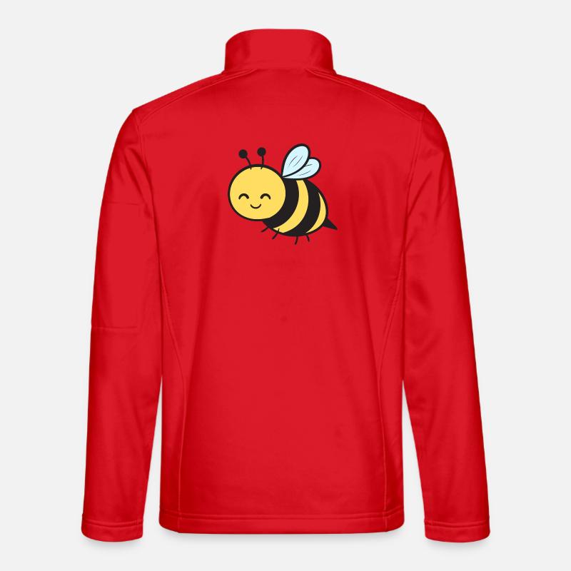 Bee Bees - Unisex Softshell Jacket - red