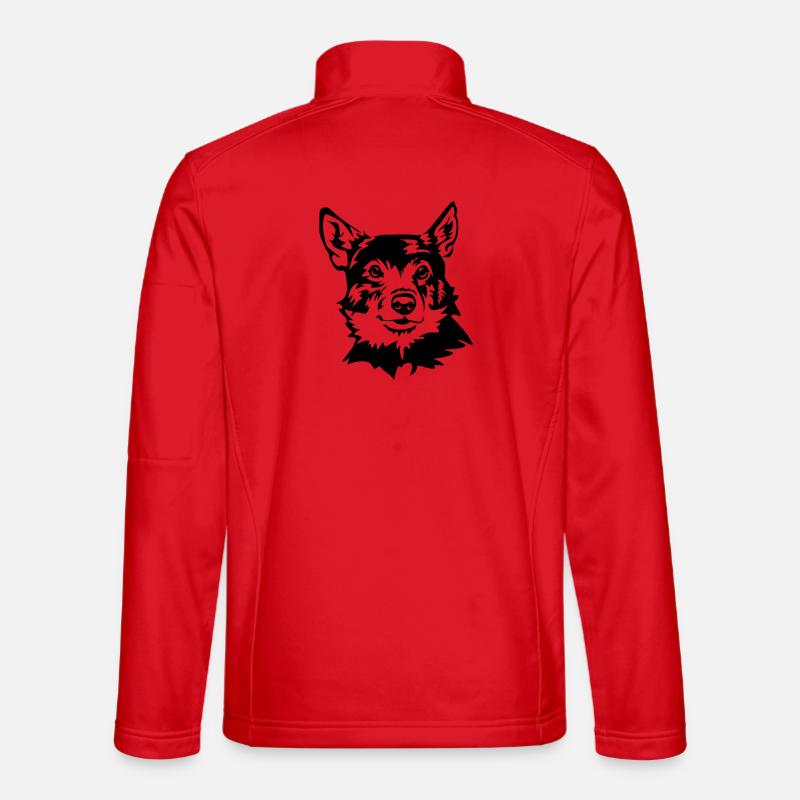 Swedish wall dog - Unisex Softshell Jacket - red
