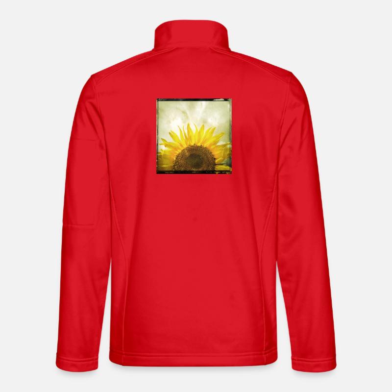 Half Sunflower Unisex Softshell Jacket