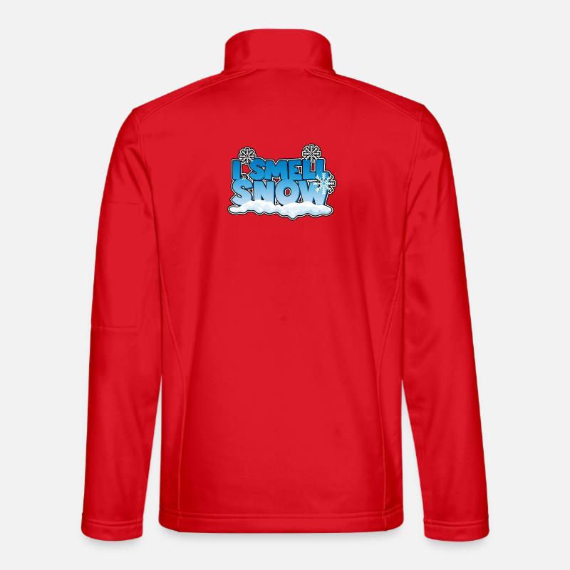 Ich rieche Schnee - Unisex Softshelljacke - Rot