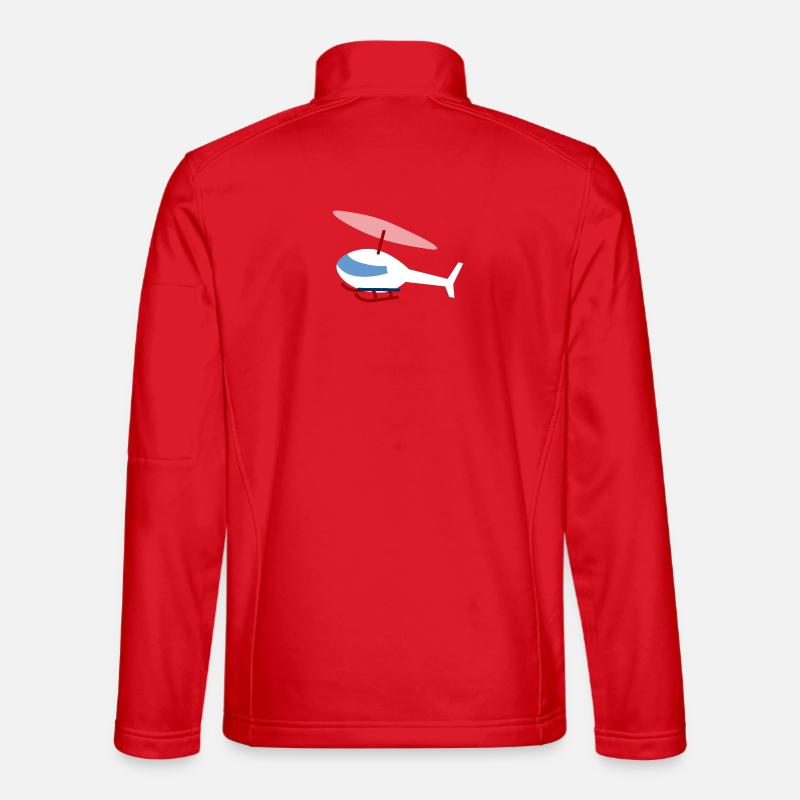 Hélicoptère blanc Veste en tissu softshell Unisexe