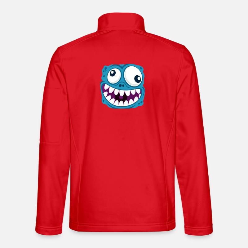 funny face - Unisex Softshell Jacket - red