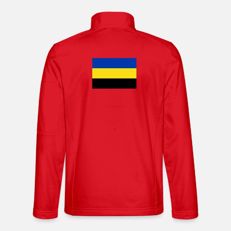 Drapeau de la Gueldre - Veste en tissu softshell Unisexe - rouge
