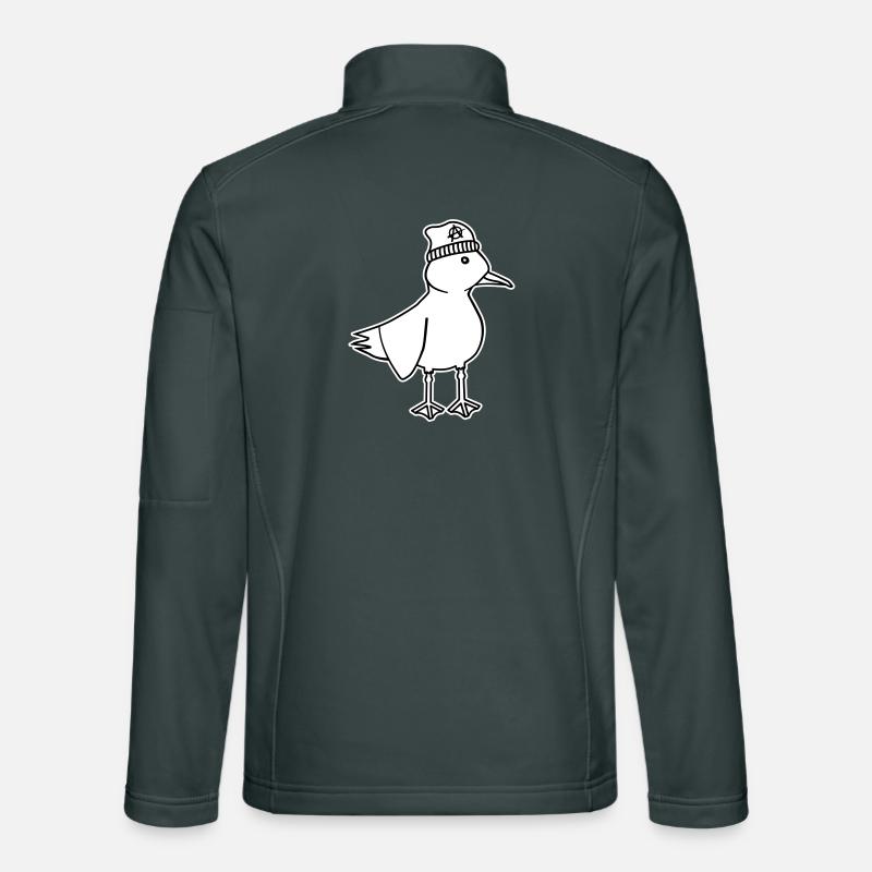 Seagull Anarchy – Naughty Maritime Hipster Coastal Art Unisex Softshell Jacket