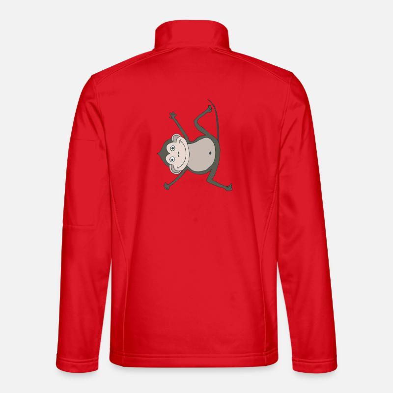 monkey funny - Unisex Softshell Jacket - red