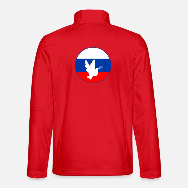 Russia Bandiera Colomba Giacca softshell unisex