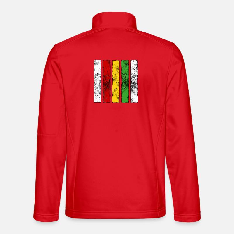 Reggae Zeichen - Unisex Softshelljacke - Rot