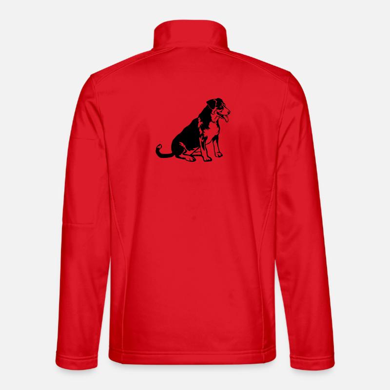 Entlebucher Sennenhund - Unisex Softshelljacke - Rot