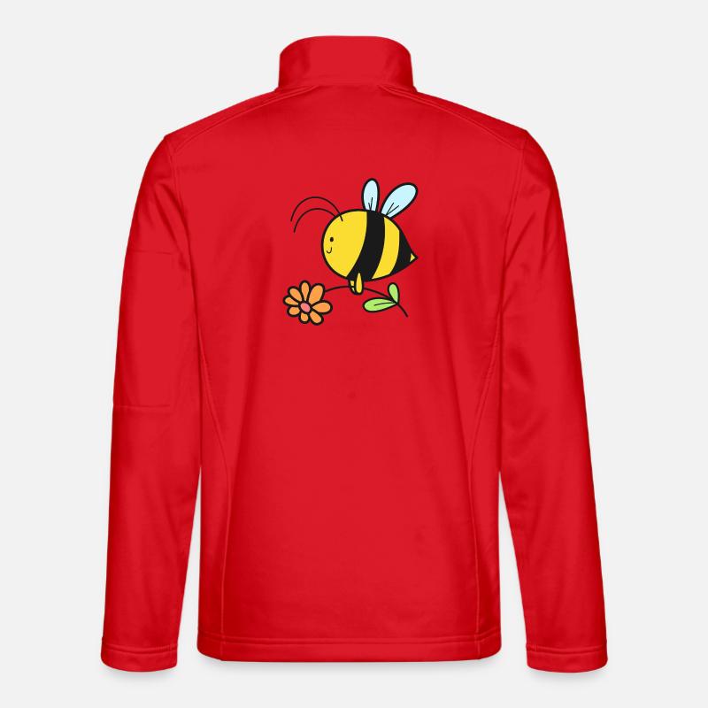 Bee Bees - Unisex Softshell Jacket - red