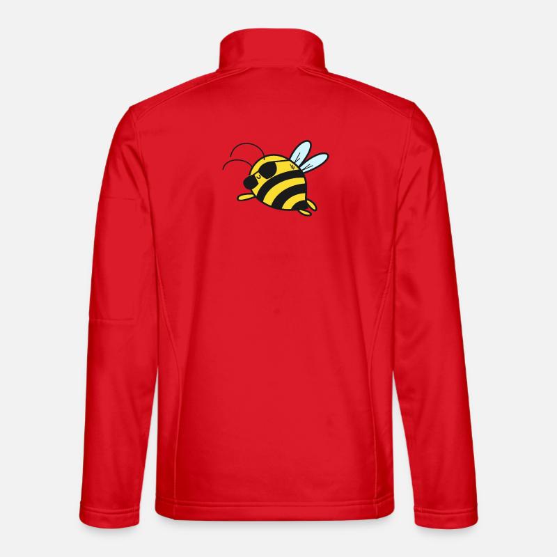 Bee Bees - Unisex Softshell Jacket - red