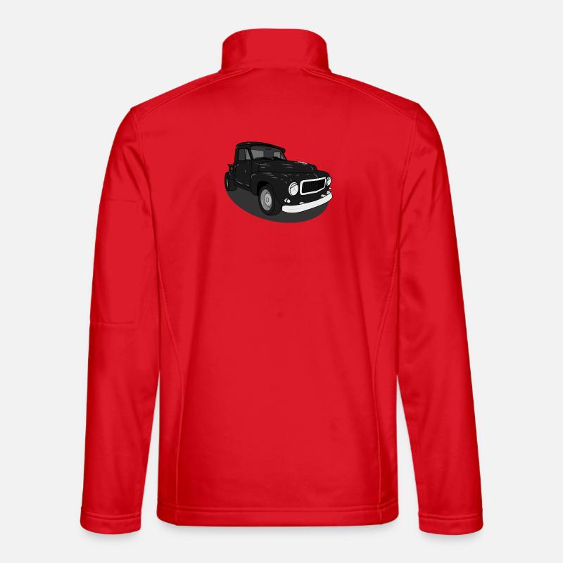 Duet Black - Unisex Softshell Jacket - red