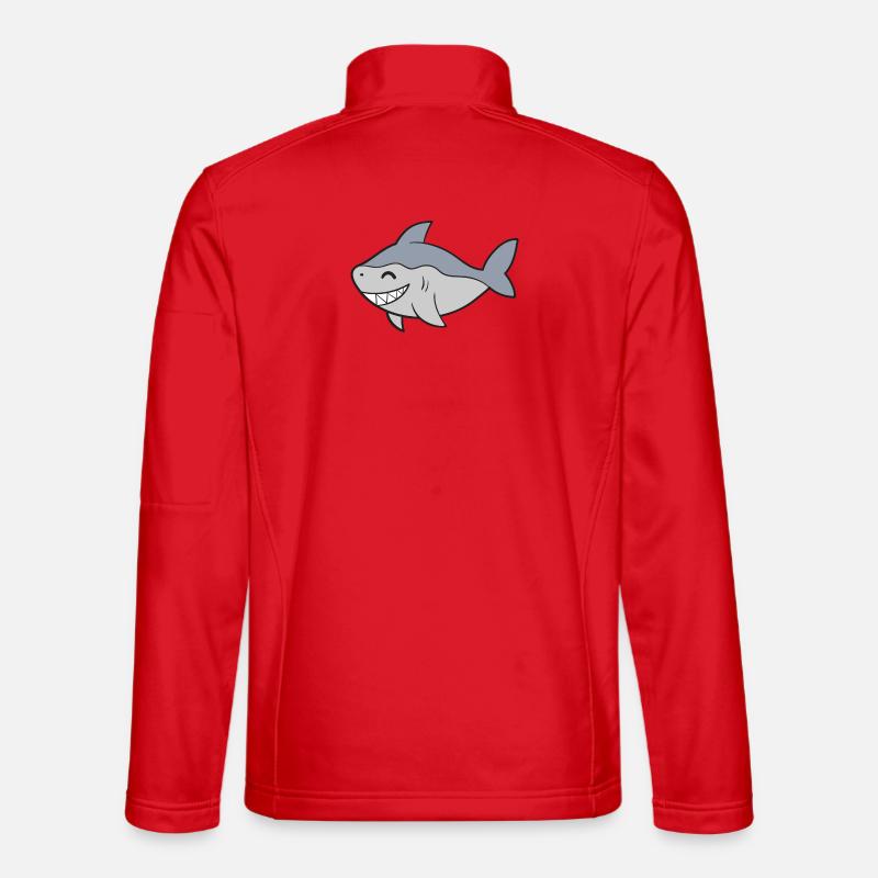 Hai Haifisch - Unisex Softshelljacke - Rot