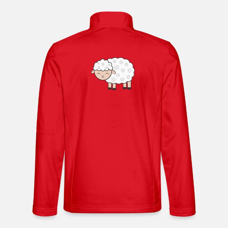 Schaf Schafe - Unisex Softshelljacke - Rot