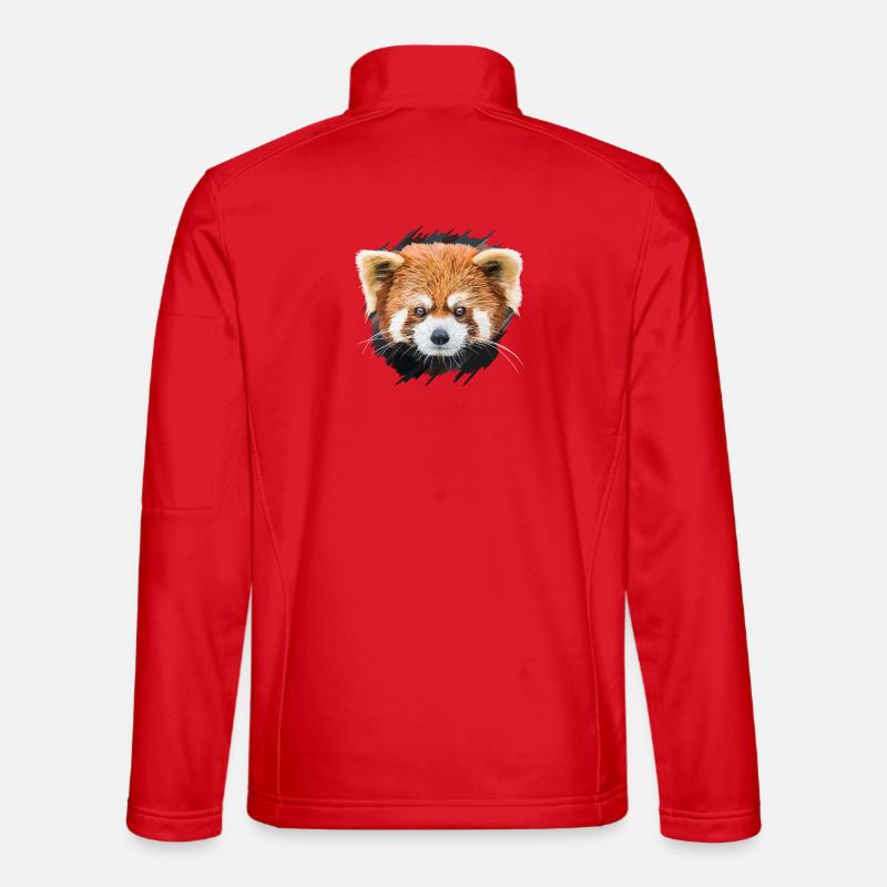 Roter Panda - Unisex Softshelljacke - Rot
