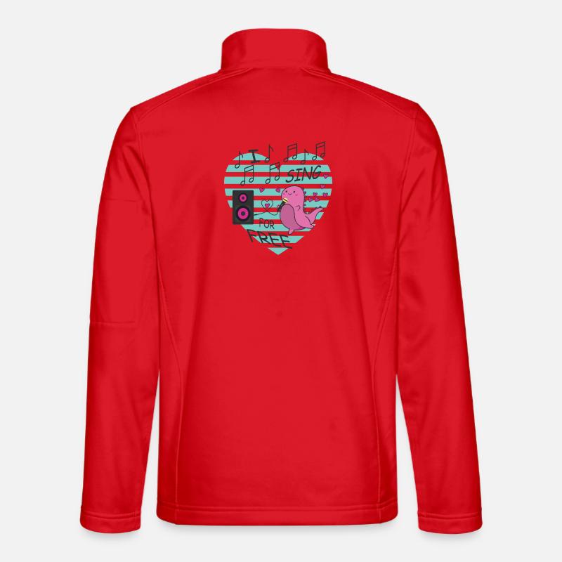 I sing for free - Unisex Softshell Jacket - red