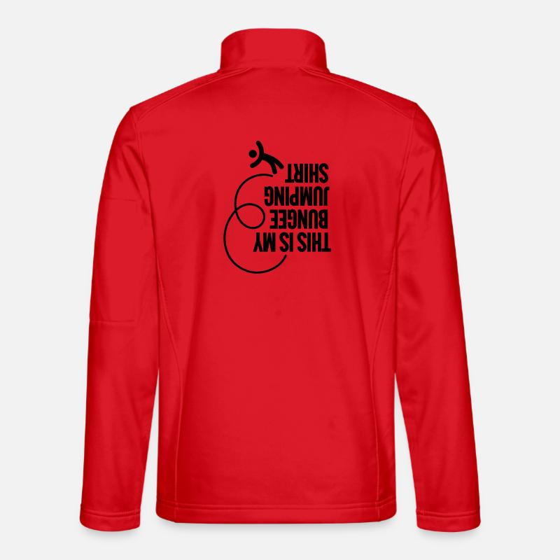 Funny This is my Bungee jumping shirt, upside down Unisex Softshell Jacket