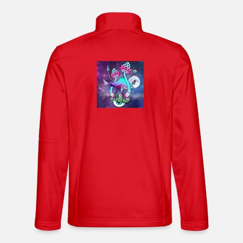 Champignons magiques Art psychédélique des champignons Veste en tissu softshell Unisexe