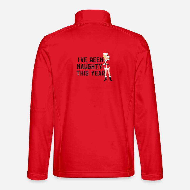 Pull de Noël coquin - Veste en tissu softshell Unisexe - rouge