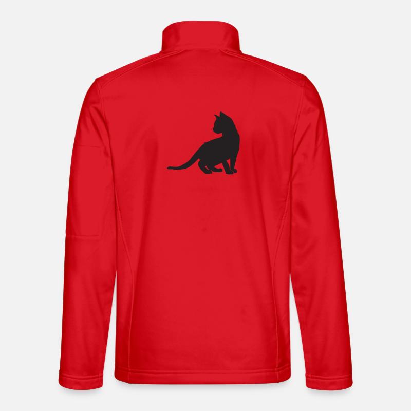 Kitten design - Unisex Softshell Jacket - red