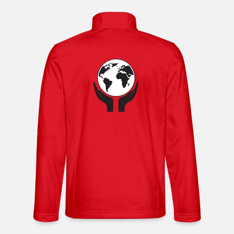 Save our planet - Unisex Softshell Jacket - red