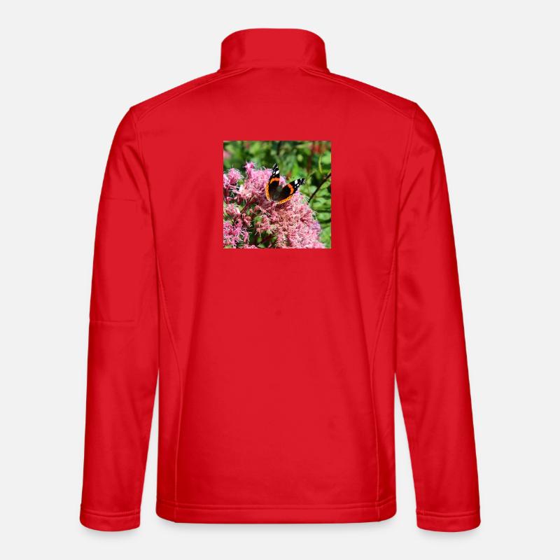 Schmetterlinge - Unisex Softshelljacke - Rot