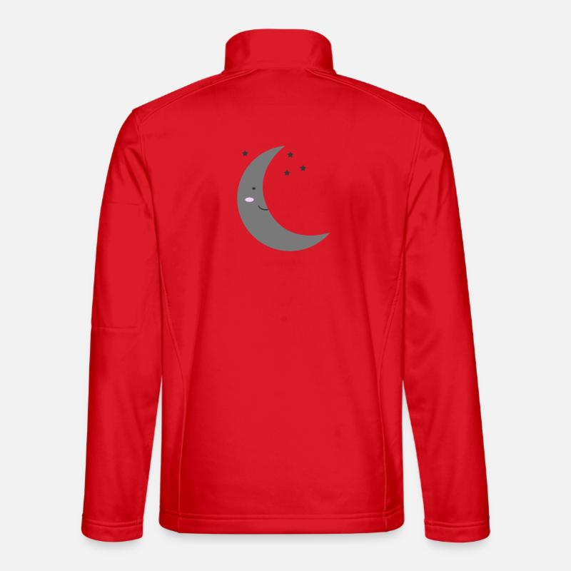 Mond Kawaii - Unisex Softshelljacke - Rot