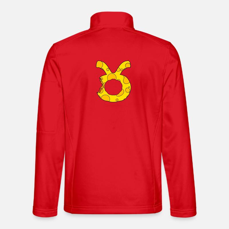 Zodiac sign Taurus - Unisex Softshell Jacket - red