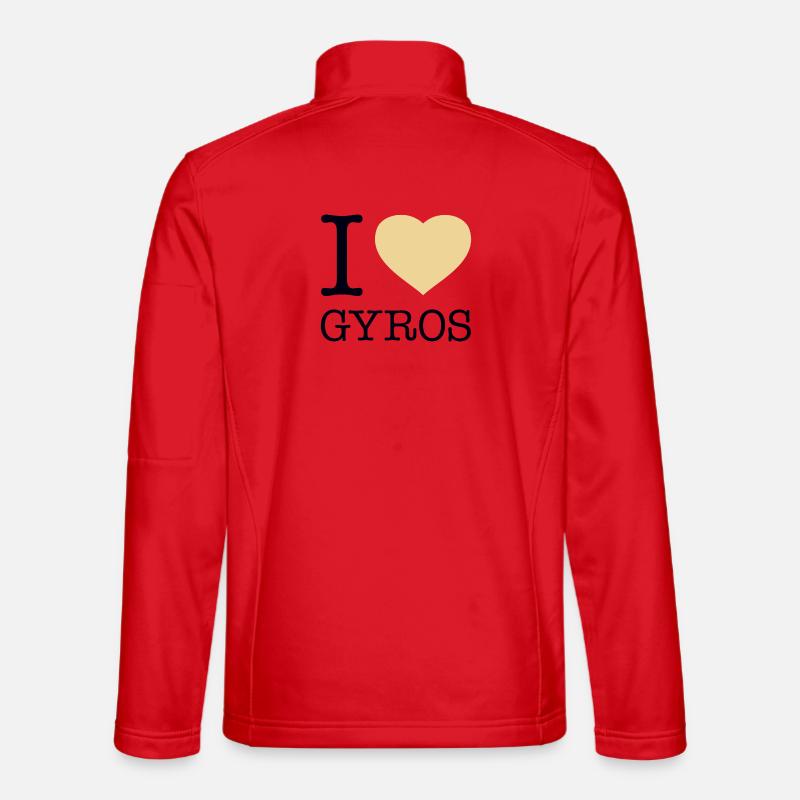 I LOVE GYROS - Unisex Softshelljacke - Rot
