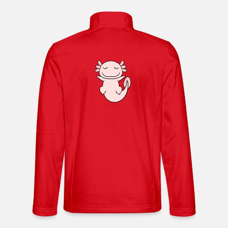 Süßes Axolotl Rosa - Unisex Softshelljacke - Rot