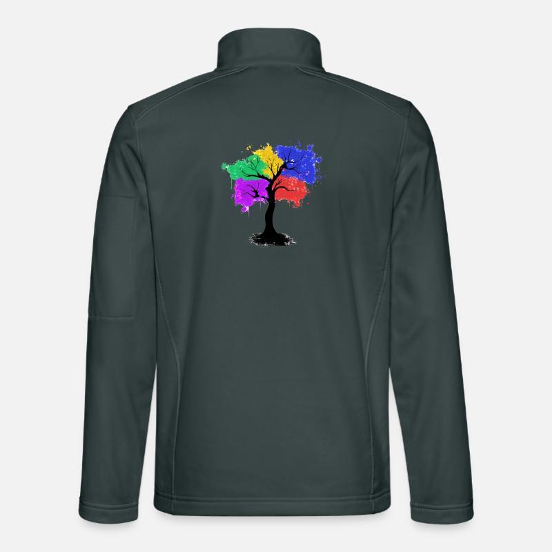 Arbre de couleur Veste en tissu softshell Unisexe