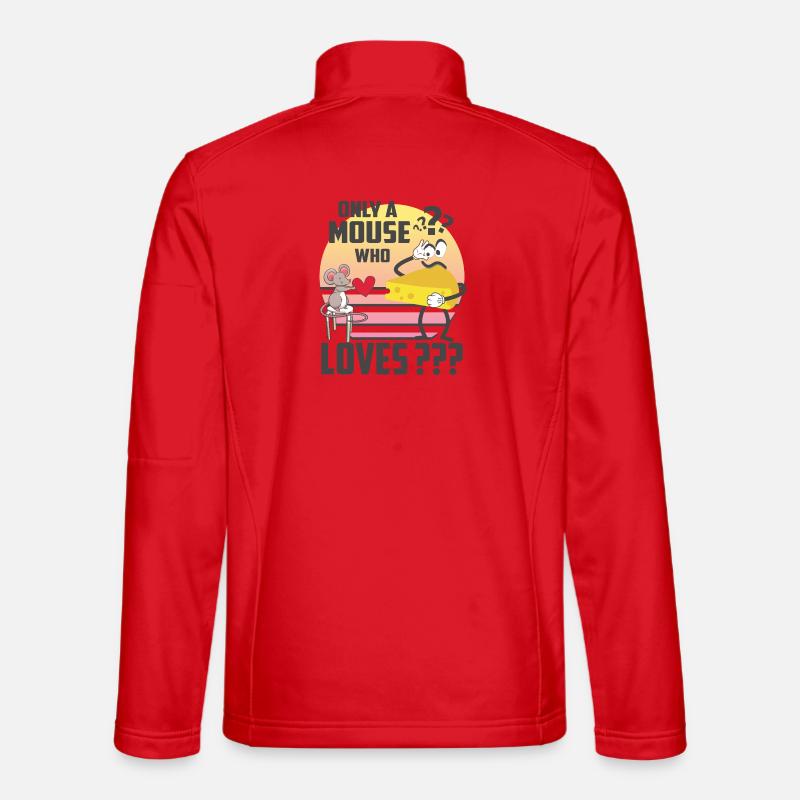 Juste une souris qui aime le fromage Veste en tissu softshell Unisexe