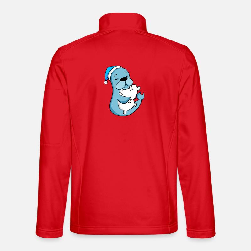 Sea lion - Unisex Softshell Jacket - red