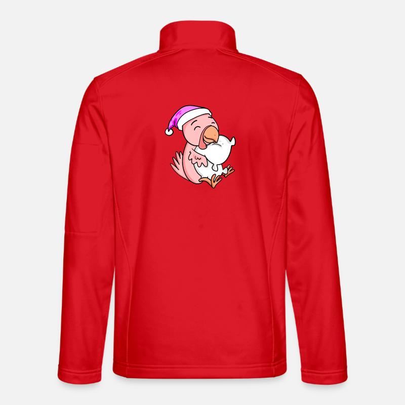 Poulet avec oreiller et bonnet de couchage Veste en tissu softshell Unisexe