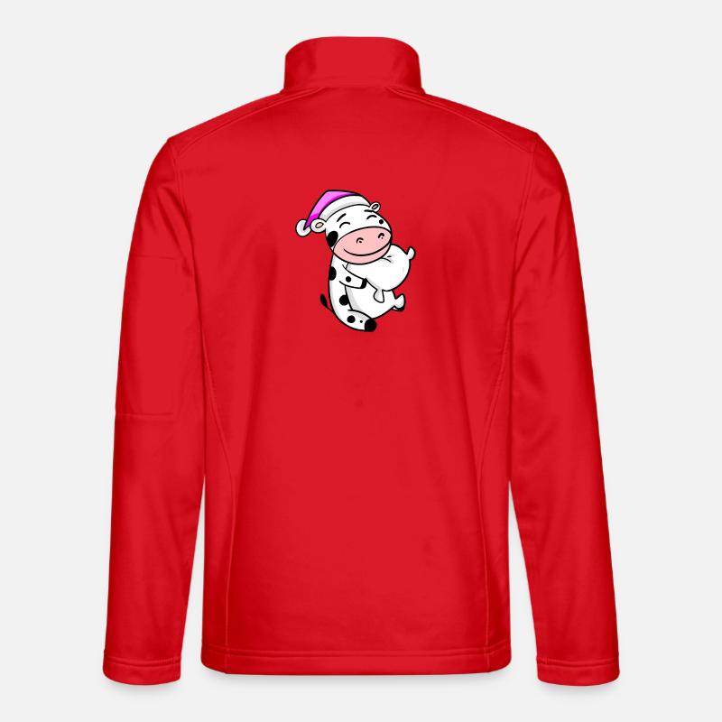 Vache avec oreiller et bonnet de couchage Veste en tissu softshell Unisexe