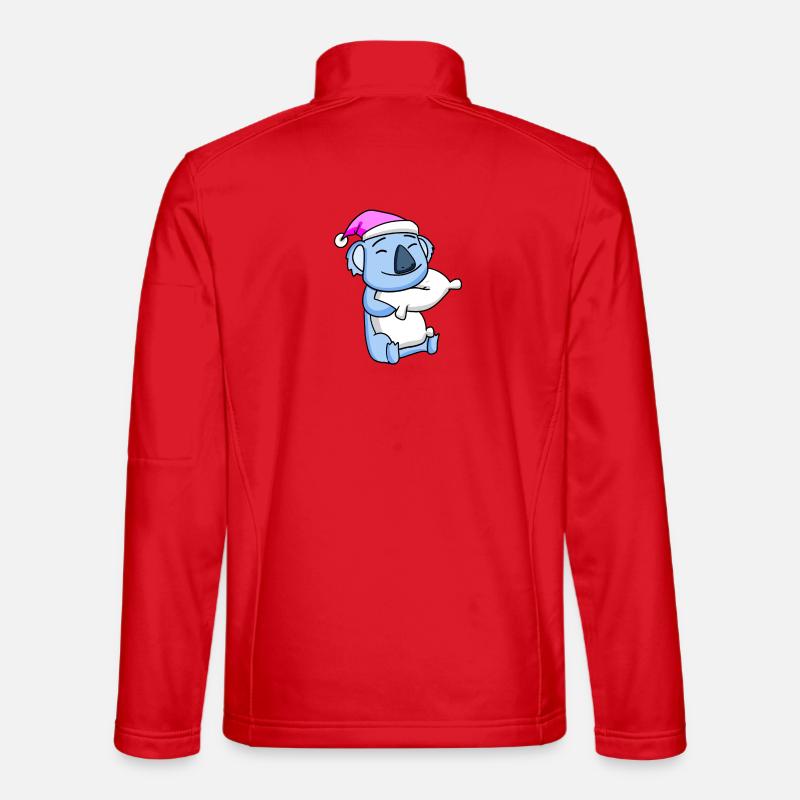 Koala with pillow and sleeping cap Unisex Softshell Jacket