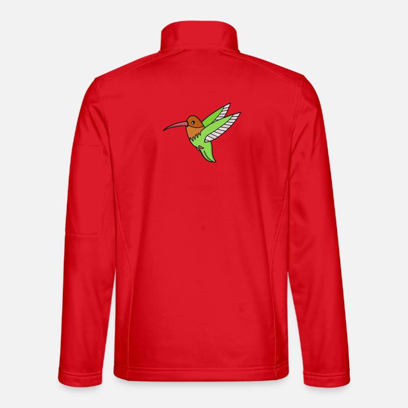 Ein süßer Kolibri - Unisex Softshelljacke - Rot