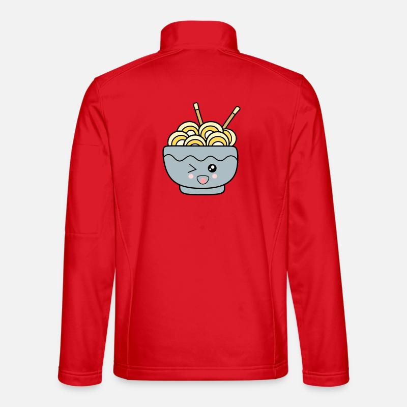 Kawaii Noodles Ramen - Unisex Softshell Jacket - red