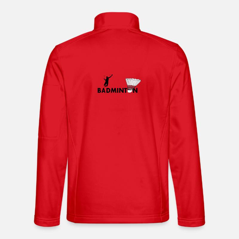 Badminton - Unisex Softshelljacke - Rot