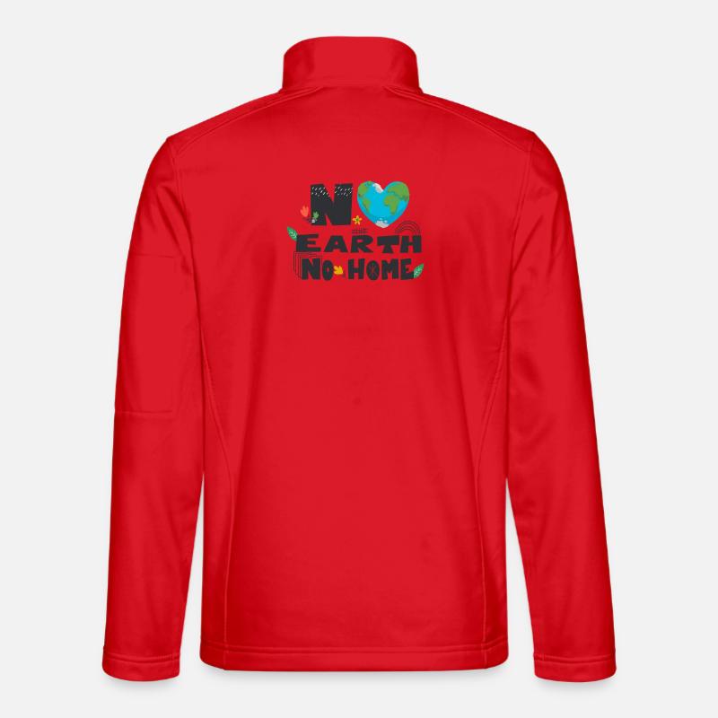 No earth no home - Unisex Softshell Jacket - red