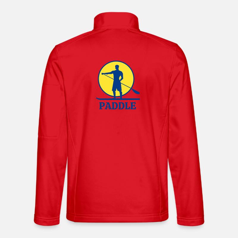 paddle, fan de paddle, stand up - Veste en tissu softshell Unisexe - rouge