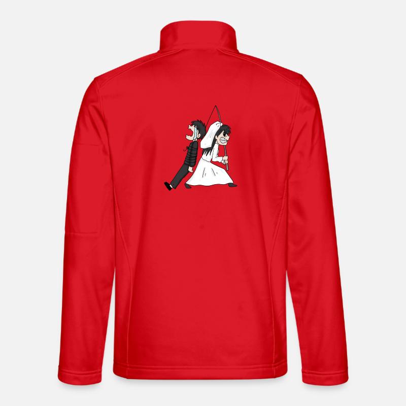 Marriage Meme Funny - Unisex Softshell Jacket - red