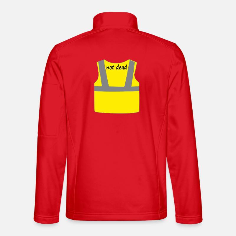Gelbe Weste - Unisex Softshelljacke - Rot