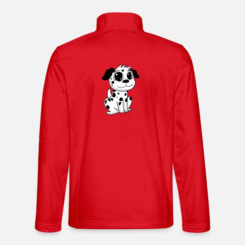 Dalmatiner Hund Hundebesitzer - Unisex Softshelljacke - Rot
